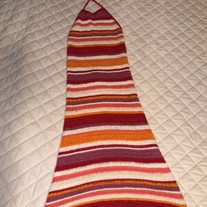 Forever 21 Multicolor Striped Backless Dress